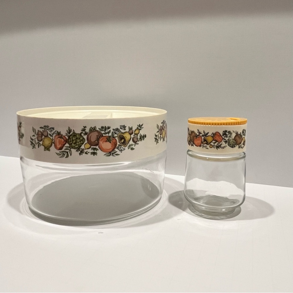 Pyrex Spice of Life Canister and Gemco Shaker